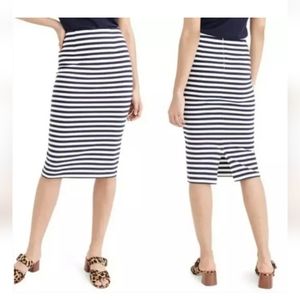 J.Crew striped pencil skirt nwt size 0